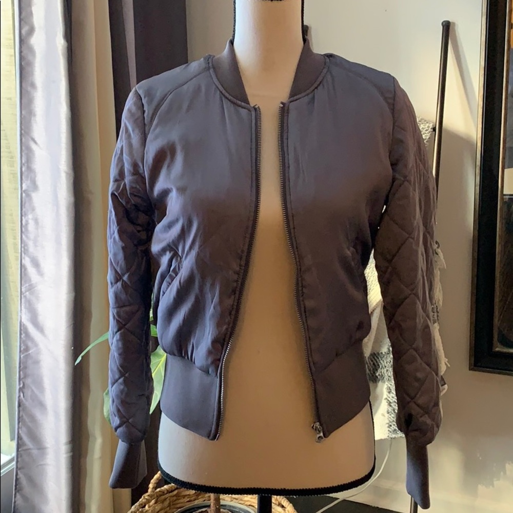 Satin bomber jacket